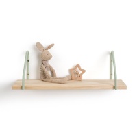 Этажерка Настенная из дерева и металла Д50 см Vinto единый размер зеленый LA REDOUTE INTERIEURS  фото, kupilegko.ru